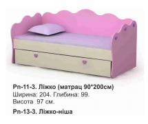 Ліжко Pn-11-3 (комплект) Pink BRIZ